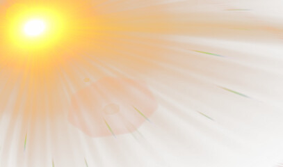 Wall Mural - Bright light rays burst from heaven, illuminating dark and orange space.
