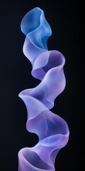 Canvas Print - Vibrant Flowing Colors in an Abstract Wave Design, Perfect for Modern Backgrounds and Art Projects