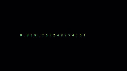 Wall Mural - Futuristic Digital Data Sequence: Glowing Gradient Numbers Appearing on a Black Background