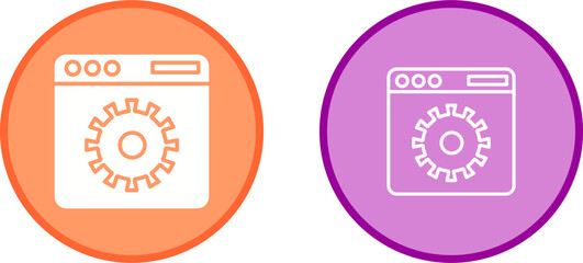 Wall Mural - Website Settings Vector Icon