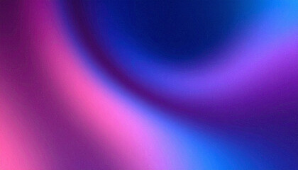 Wall Mural - Dark purple pink blue color gradient blurred neon flow grainy texture abstract background