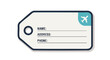 © Hayati - Clean and Simple Illustrated Luggage Tag for Travel Identification and Information Display Purposes