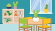 © Volodymyr - Interior of a childrens room. Vector illustration in flat style