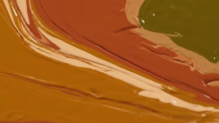 Canvas Print - Earthy Tones Liquid Marble Texture Seamlessly Looping with Gentle Swirls and Organic Shapes clean, slow, ecological