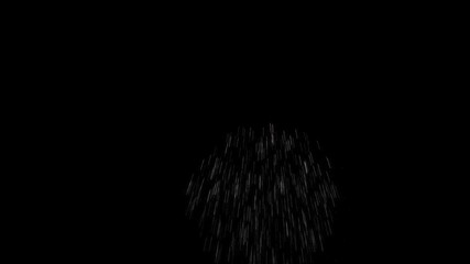 A stunning 3D animation of colorful fireworks exploding beautifully on a black background. Perfect for celebration themes, New Year intros, party visuals, or festive overlay effects. The glowing light