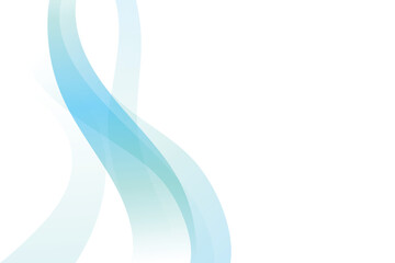 Wall Mural - abstract minimalist blue color wavy line background. digital template modern white design background.
