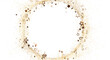 © vegefox.com - Festive golden stars sparkle in a circular arrangement, perfect for elegant backgrounds, holidays, and celebration designs. Use for invitations,