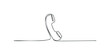 © Maestro - Abstract single line drawing of a telephone receiver