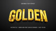© Mulart Gallery - Golden 3d style editable text effect, luxury vector mockup