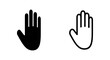 © zeline studio - Hand icon symbol for apps and websites. hand sign and symbol. palm