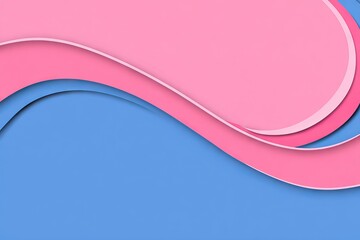 Wall Mural - A blue and pink wave with a pink and blue background