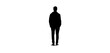 © Guli Studio - a silhouette of a man standing in profile against a plain transparent backgroundman, person, profile, stand, stare