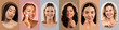 © Prostock-studio - Women of various backgrounds are featured in a collage, each applying skincare products. The background colors vary, creating a vibrant and engaging visual experience that highlights beauty routines.
