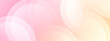 © mukhamad - Abstract soft pastel pink and orange gradient light circles banner background for modern digital design projects, creating a gentle and ethereal visual presentation