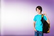 © BillionPhotos.com - Happy young school student standing on background