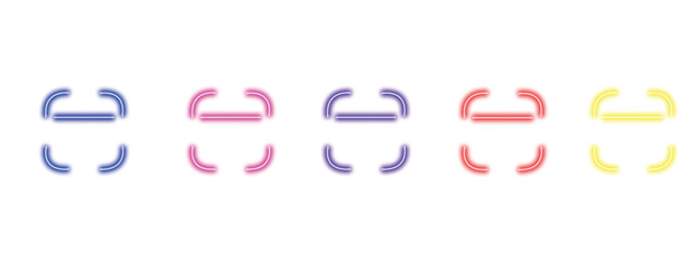 ngerprint icons with biometric scan frames in rounded square design isolated on transparent background, vector illustration 