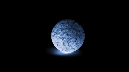 colorful sphere on surface with shadow video