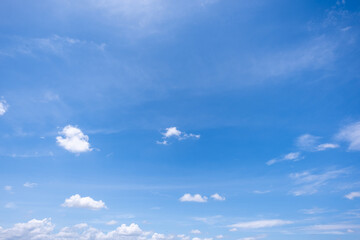 Wall Mural - clear blue sky background,clouds with background, Blue sky background with tiny clouds. White fluffy clouds in the blue sky. 