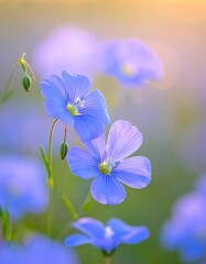 Wall Mural - Vibrant purple flowers bloom in the garden, a close-up view of nature’s spring beauty