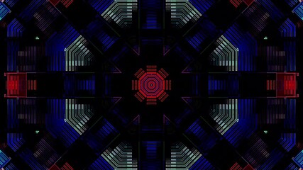 Wall Mural - beautiful video colorfull abstract bright light energy 4K of smooth lines waves glittering light effect for background
