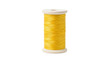© Anna - Isolated spool of yellow thread for sewing or embroidery and crafting needs, clean background