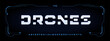 © artyway - Bold futuristic font heavy geometric alphabet sci-fi hightech typeface. Strong sturdy military stencil typescript. Modular digital typeface. Abstract innovative HUD typographic design. Vector typeset
