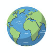 © vivid - Colorful Flat Vector Illustration of Planet Earth A Global Perspective