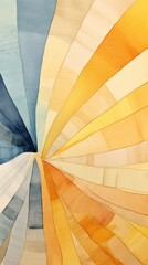 Wall Mural - Sunflower abstract shape transportation.