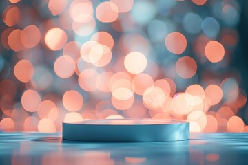 Wall Mural - Bokeh backgrounds illuminated celebration reflection.