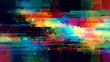© Aynur - Abstract digital background with glitch effects. Pixelated distortion and noise create a unique texture, perfect for banners or posters. Data visualization concept in a vector illustration style.