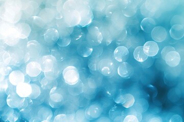 Wall Mural - White and light blue bokeh backgrounds turquoise glitter.