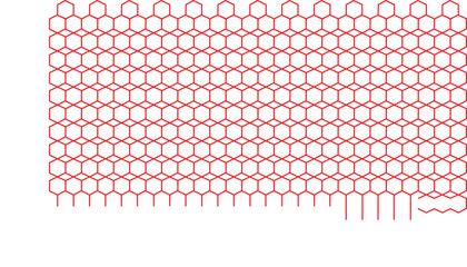 Hexagonal pattern cyberspace .Colorful Hexagon Grid tech pattern. Eps 10
