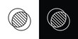 © Abstractor - Opacity icon in black line illustration. Design logo for app, UI.