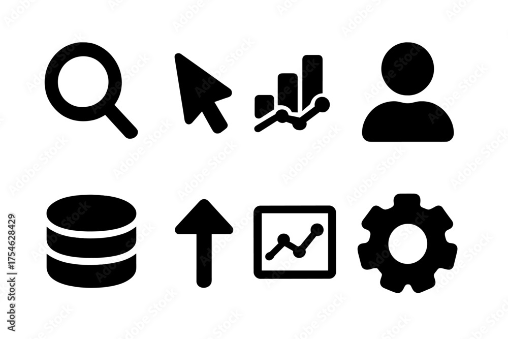 Data Tracking Icons. Data Tracking. Filled icon set of Data Tracking ...