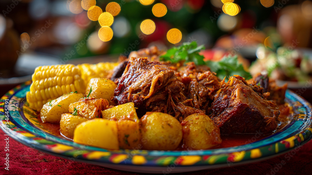 Picture of Picante de Cuy. Traditional Peruvian Spicy Guinea Pig Stew with ...