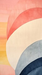 Wall Mural - Sunset abstract painting shape.