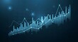 © Ipramana - Abstract digital trading chart with growing financial data and upward trends on a dark blue background