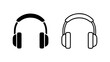 © Al - Headphones icon set with transparent background