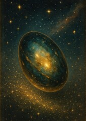 Wall Mural - Cosmic egg amidst stars