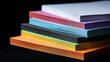 ©  TOFEL - Stack of colored paper sheets in various hues