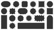 © kashurin - Set round and oval, rectangular and square, arch shapes with curvy edges. Cute geometric forms with scalloped borders.