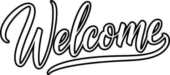 Elegant Welcome Script: A Stylish Invitation.