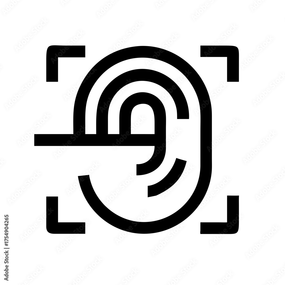 Biometric Icon Set | Identity Verification, Digital Authentication ...