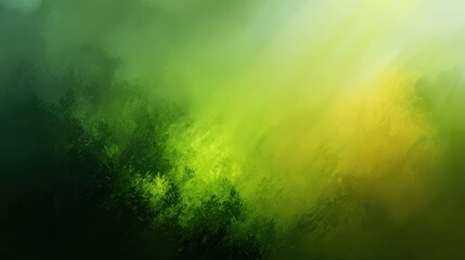 Wall Mural - Soft Abstract Gradient Background with Blurry Green and Yellow Hues