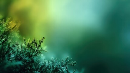 Wall Mural - Soft Abstract Gradient Background with Blurry Green and Blue Tones