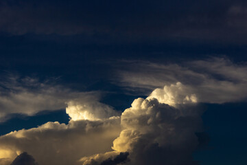 Wall Mural - beatutiful sky and clouds at sunset