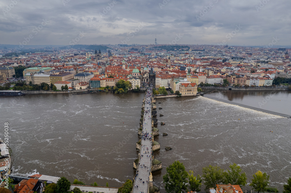 Beautiful Aerial View Of The Old Town Bridge Tower The Charles Bridge Beautiful Aerial View Of The Old Town Bridge Tower The Charles Bridge