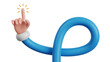 © VisionStock - Creative 3D hand points up, perfect for guidance or call to action use