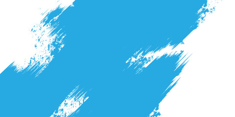 Wall Mural - Abstract blue background with a feather, illustrating a vector design of a sky cloud element and an ink splash of blue color