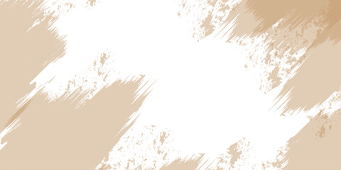 Wall Mural - Vintage grunge wheat ears pattern with an ink splash border illustration